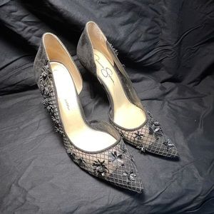 Jessica Simpson Mesh High Heels